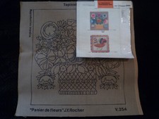 2 QUADRI MEZZOPUNTO DMC VINTAGE 70 USATI X ESPOSIZIONE , 1 DIFETTATO 1 INIZIATO