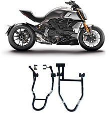 Coppia di cavalletti moto alza ruota alzamoto monobraccio per Ducati Diavel 1260