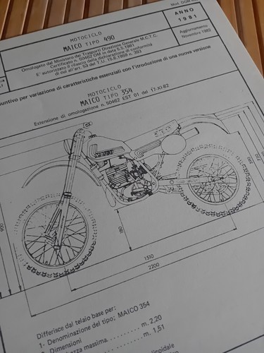 Moto maico 490 cross tipo - moto, 354