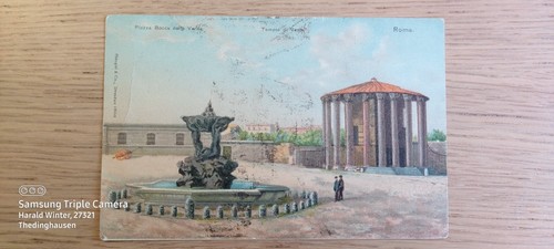 Cartolina roma piazza bocca - cartolina,