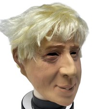 Maschera Boris Johnson Primo Ministro Britannico Politico Celebrità Parrucca Bionda Capelli