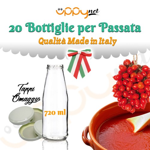 Bottiglie vetro passata - bottiglie,