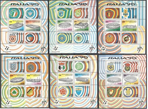 1990 italia foglietti - italia, 6