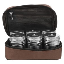  1 Set barattoli per spezie da esterno con coperchio rotante per sale e pepe per