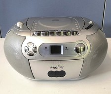 BoomBox Stereo portatile Proline radio Cd e cassette.  Uscita cuffie