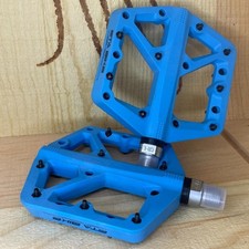 [Nuovo] Bici da cross blu con albero cromato a pedale piatto MTB