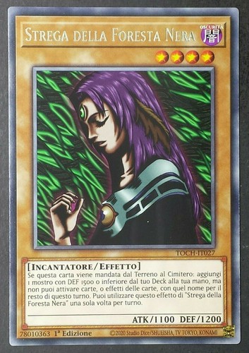 Strega della foresta nera rara - nera,