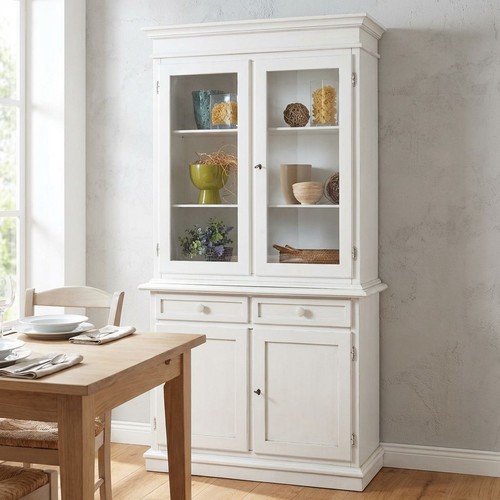 Credenza con vetrina legno - con,