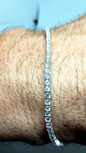 Bracciale argento tennis - bracciale,