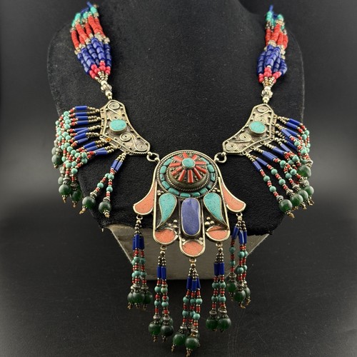 Collana perline multicolore - perline,