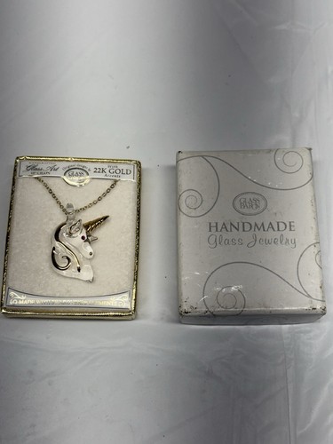 Collana unicorno accento oro