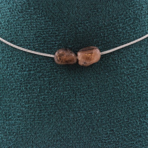 Collana perle andalusite di - collana,