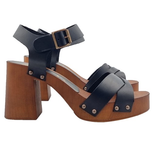 Zoccoli donna neri con - , fascia
