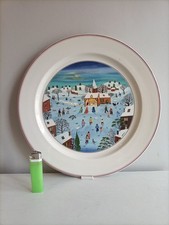 VILLEROY & BOCH GRANDE PIATTO PORTATA DESIGN NAIF CHRISTMAS LAPLAU  CERAMICA 31 