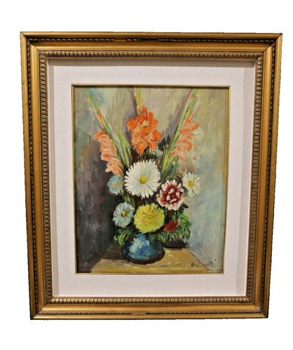 Quadro fiori olio tavola - quadro,