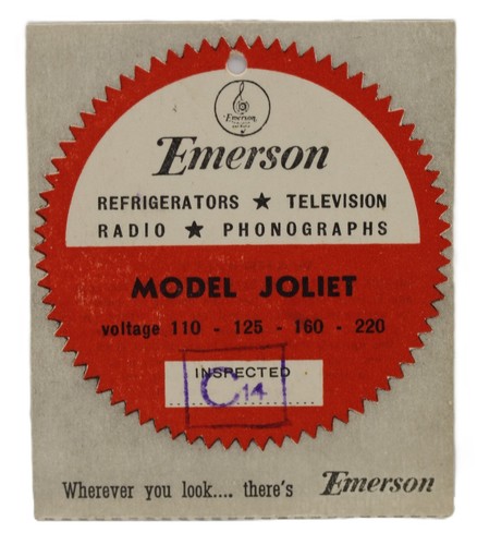 Cartellino fonovaligia emerson - fonovaligia,