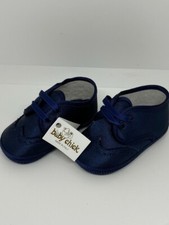 SCARPINA NEONATO SCARPA CULLA BABY CHICK TESSUTO E PELLE MADE ITALY 14 15 16 17 