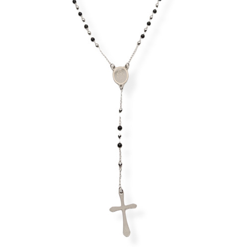 Collana rosario acciaio uomo - rosario,