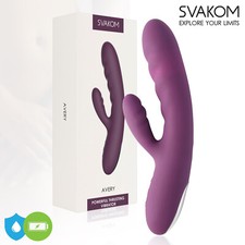 Svakom Avery - Powerful Thursting Rabbit Vibrator - G-Spot & Clitoral Vibrator