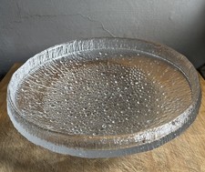 Iittala Finland Vetro Centrotavola Effetto Ghiaccio Design Tapio Virkkala L 38