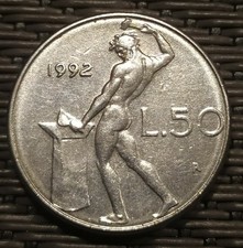 50 lire moneta piccola 1992