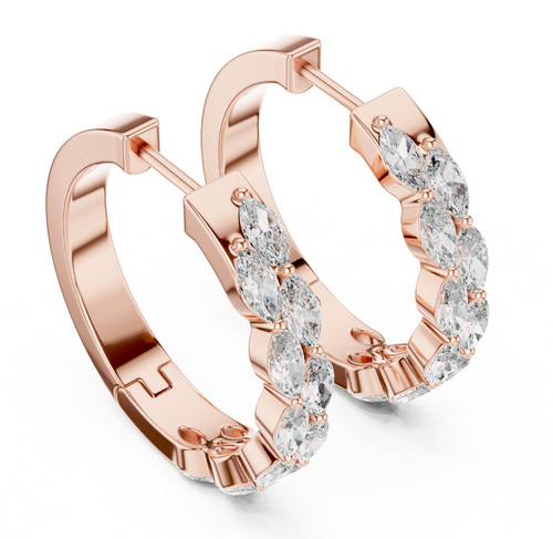 Orecchini cerchio sposa - a, da