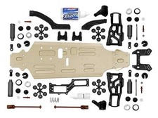Kit conversione buggy vintage XRAY 350900 XB8 EC molti pezzi in questa confezione