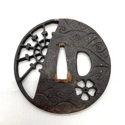 Tsuba giapponese ferro