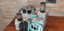 Contax G2 con 28mm, 45mm, 90 mm e alcuni filtri