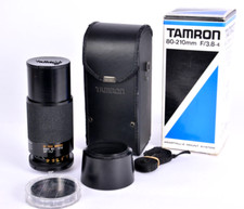 Tamron 80-210mm f/3,8-4 Adaptall II con adattatore a scelta.