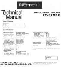 Manuale Di Servizio Per Rotel