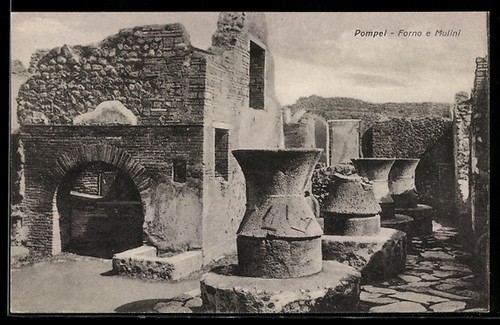 Pompei casa del - pompei,, fornaio