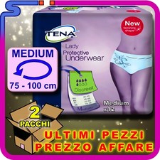 OFFERTA  2 TENA LADY PROTECTIVE UNDERWEAR MUTANDINE ASSORBENTI  MEDIUM 75-100 cm