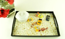 Vassoio rettangolare in legno