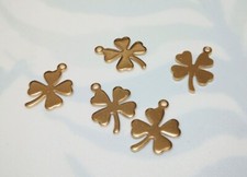 5pz ciondoli quadrifoglio in