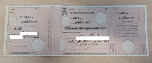 Vaglia postale repubblica - vaglia,