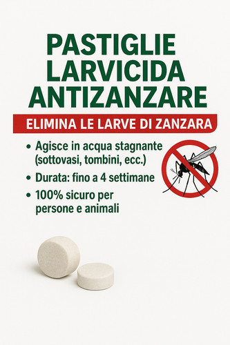 Larvicida anti zanzare - larvicida, in