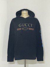 GUCCI Embroidered Felpa Dragon Hooded Sweatshirt Logo Ricamato size XXL 