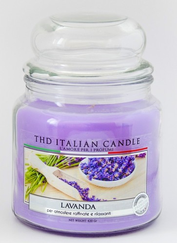 Candela vaso vetro italian - candela,