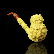 Blocco Pipe Taglia XL Gimli Il Signore degli Anelli Meerschaum Fatto a Mano NUOVO ASTUCCIO#842