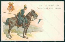 Militari Reggimentali III Reggimento Savoia Cavalleria cartolina XF1942