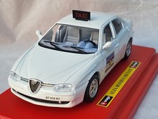 Diecast Metal 1990's  BURAGO-Italy 1:24 ALFA ROMEO 156 TAXI mint in box.