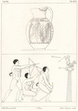 Antica stampa del - antica, (1831)