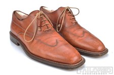 STEFANOBI Scarpe eleganti derby derby da uomo in pelle marrone tinta unita - 10