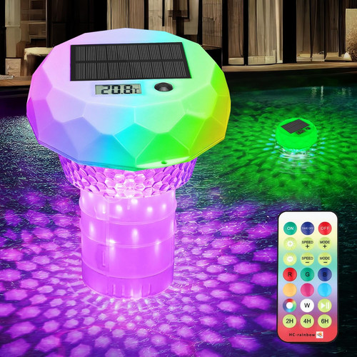 Luci piscina solare con - piscina,