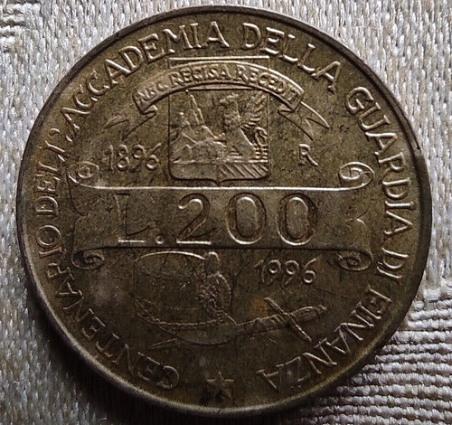 Moneta 200 lire - moneta,