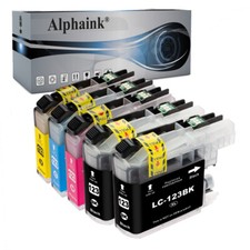 5 CARTUCCE LC123 COMPATIBILE BROTHER DCP J132W J152W J4110DW J552DW J752DW