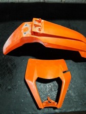 Lotto Parafango ORIGINALE Mascherina Ktm Exc 2017 2023 125 250 300 450 500 USATO