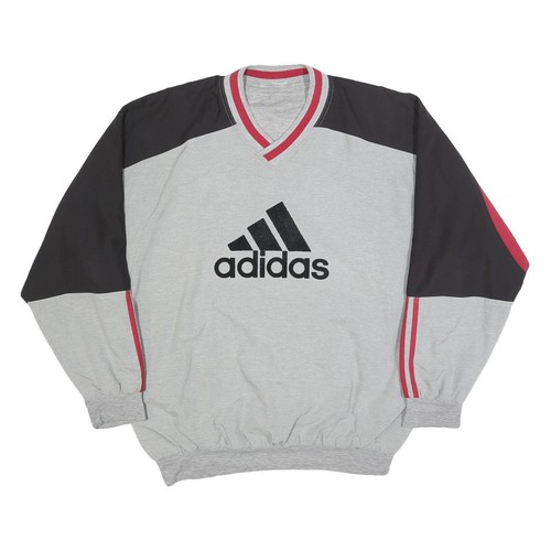 Adidas felpa uomo grigia nera - adidas,
