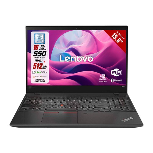 Portatile lenovo p52 6 - pc, 15.6"